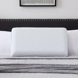 Poduszka LUCID z pianki memory z żelem 40x60 cm - oddychająca - efekt chłodzący - poszewka nadająca się do prania - poduszka z certyfikatem Oeko-Tex, biała