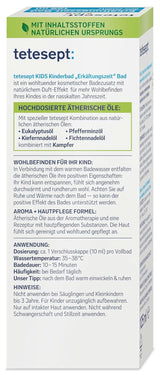 Tetesept Kids Cold Time Bath - dodatek do kąpieli dla dzieci na zimną porę roku z 4 olejkami eterycznymi, relaks i rozgrzewanie, 125 ml Naty Shop