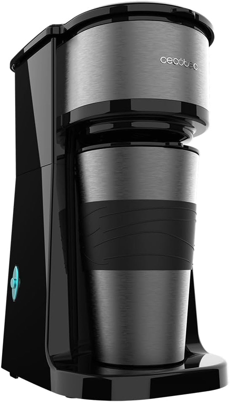 Ekspres Cecotec Coffee 66 Drop&Go z karafką termiczną, 700 W, pojemność 420 ml, szczelna wylewka, filtr stały lub papierowy, funkcja automatycznego wyłączania, pojemnik z okienkiem