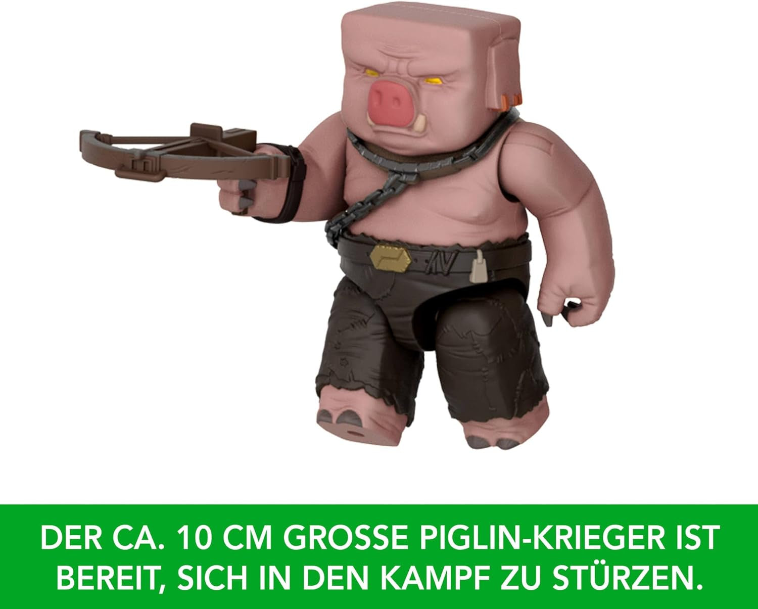 Zestaw figurek Mattel Minecraft, duch z atakiem ognia, światła, hałas, starter i pocisk, wojownik Piglin, inspirowany filmem, figurki JFB69 Naty Shop