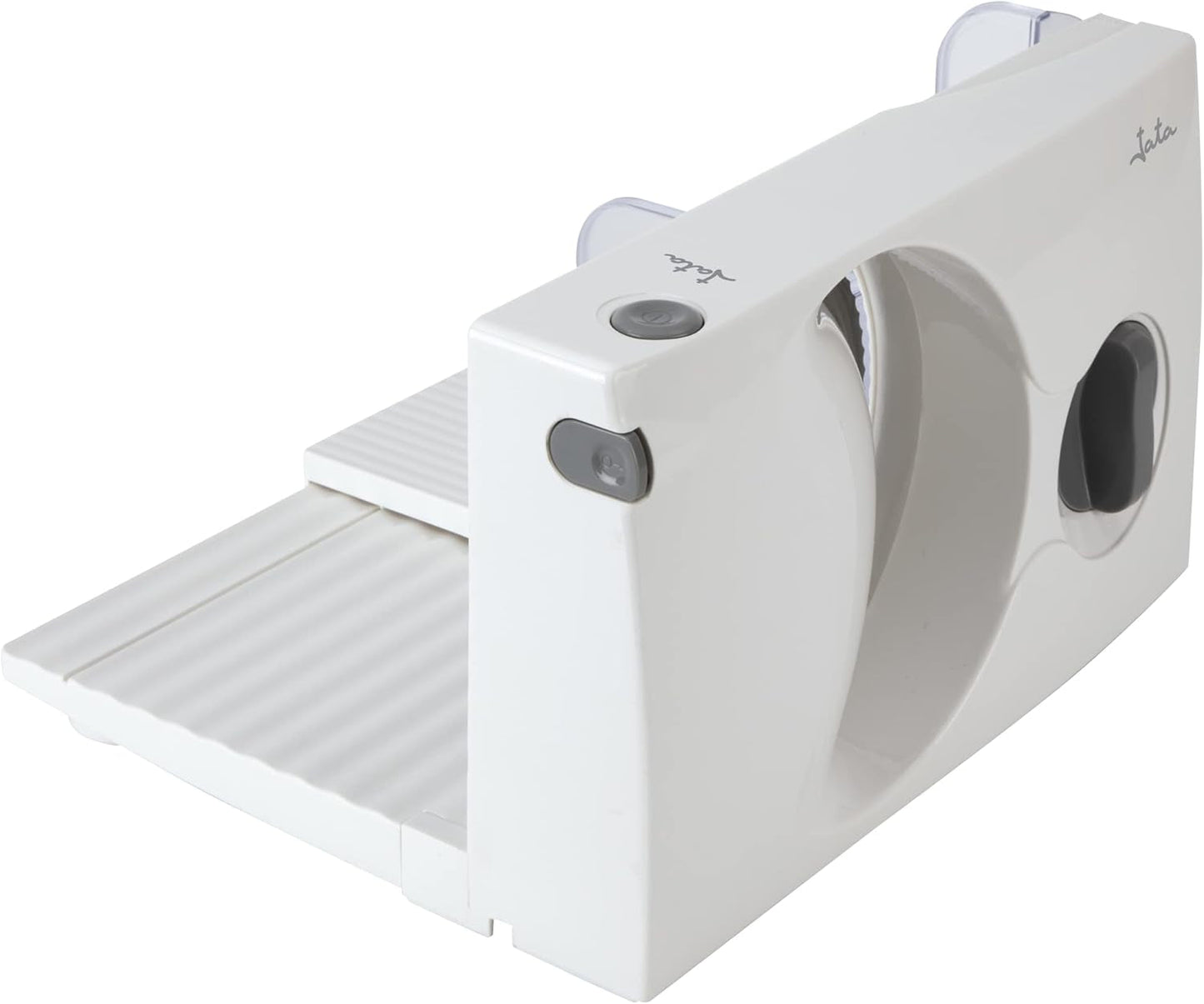 Kompaktowa krajalnica elektryczna JECF0300, wyjmowane ostrze ze stali nierdzewnej, średnica 170 mm, kontrola grubości od 0 do 15 mm, 150 W Tarki i krajalnice Naty Shop