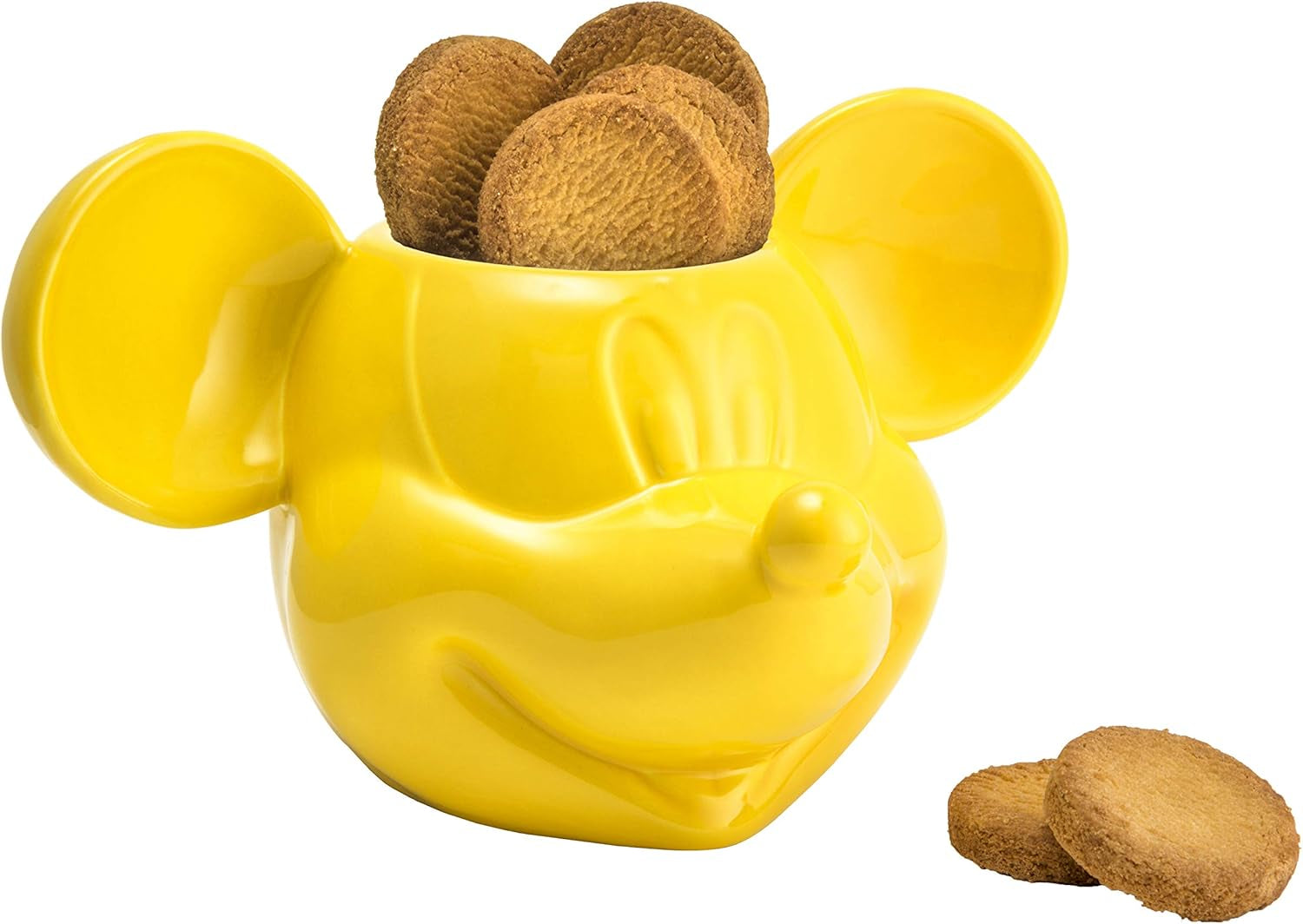 Joy Toy 62129 Disney Mickey Mouse 3D Cookie Jar Żółty 25X17X20 Cm Pudełka do przechowywania żywności Naty Shop