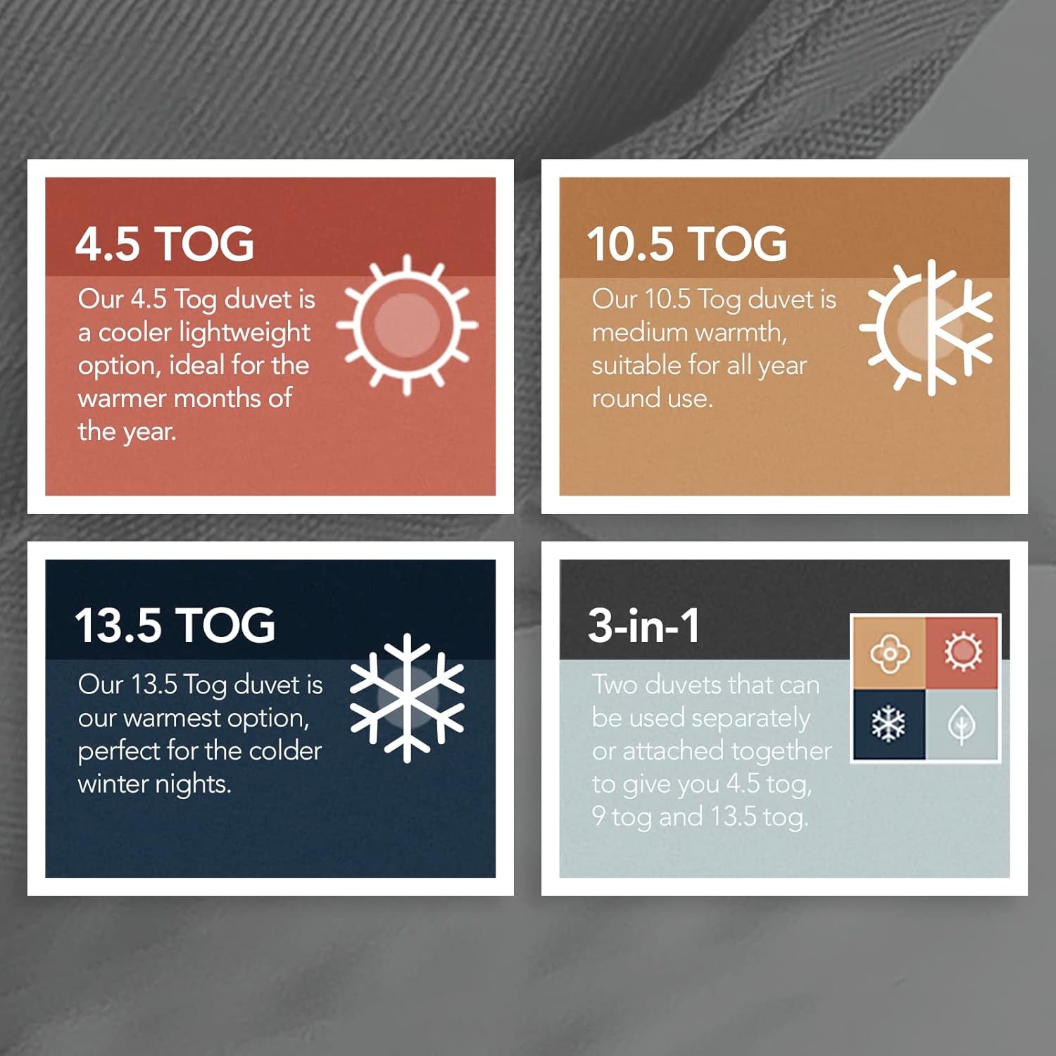 Kołdra dla alergików Snuggledown Freshwash, 13,5 Tog Winter Warm, bawełniana, biała, łóżko pojedyncze. Kołdry i kołdry Naty Shop