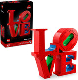 Zestaw konstrukcyjny LEGO Art Love dla dorosłych, dekoracja wnętrz, prezent na Walentynki i Dzień Matki, prezent dla kobiet i mężczyzn, kreatywne zajęcia dla miłośników sztuki i projektowania 31214 Zestawy do budowania Besuche den LEGO-Store Default Title