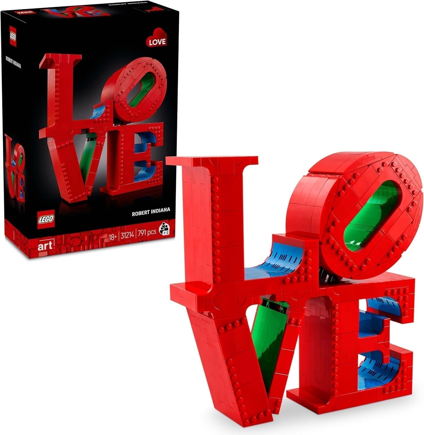 Zestaw konstrukcyjny LEGO Art Love dla dorosłych, dekoracja wnętrz, prezent na Walentynki i Dzień Matki, prezent dla kobiet i mężczyzn, kreatywne zajęcia dla miłośników sztuki i projektowania 31214 Zestawy do budowania Besuche den LEGO-Store Default Title