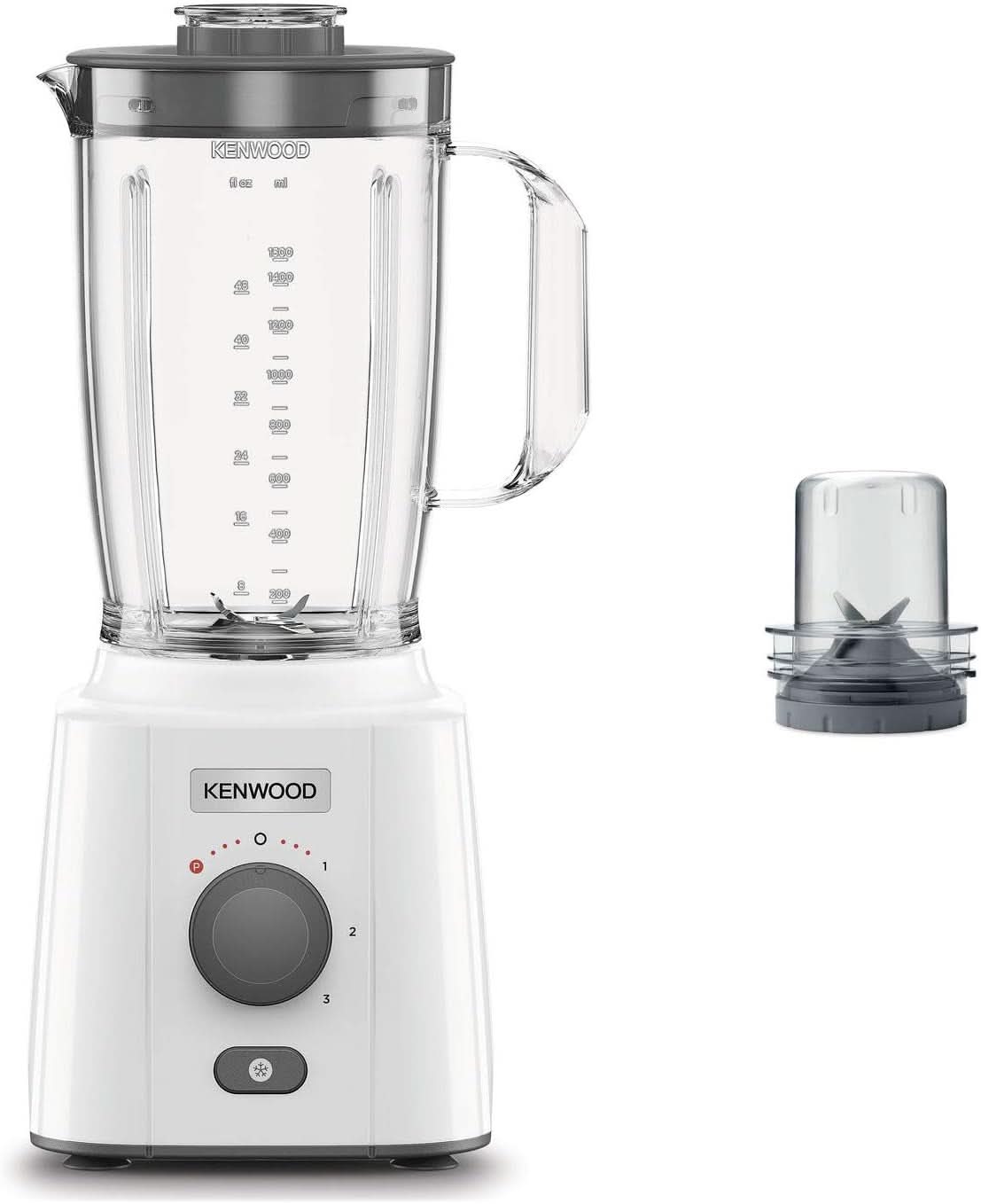 Mikser Kenwood BLP41.C0WH, Kunststoff, Grau, Weiß Kitchen Naty Shop 650W + Tritatutto