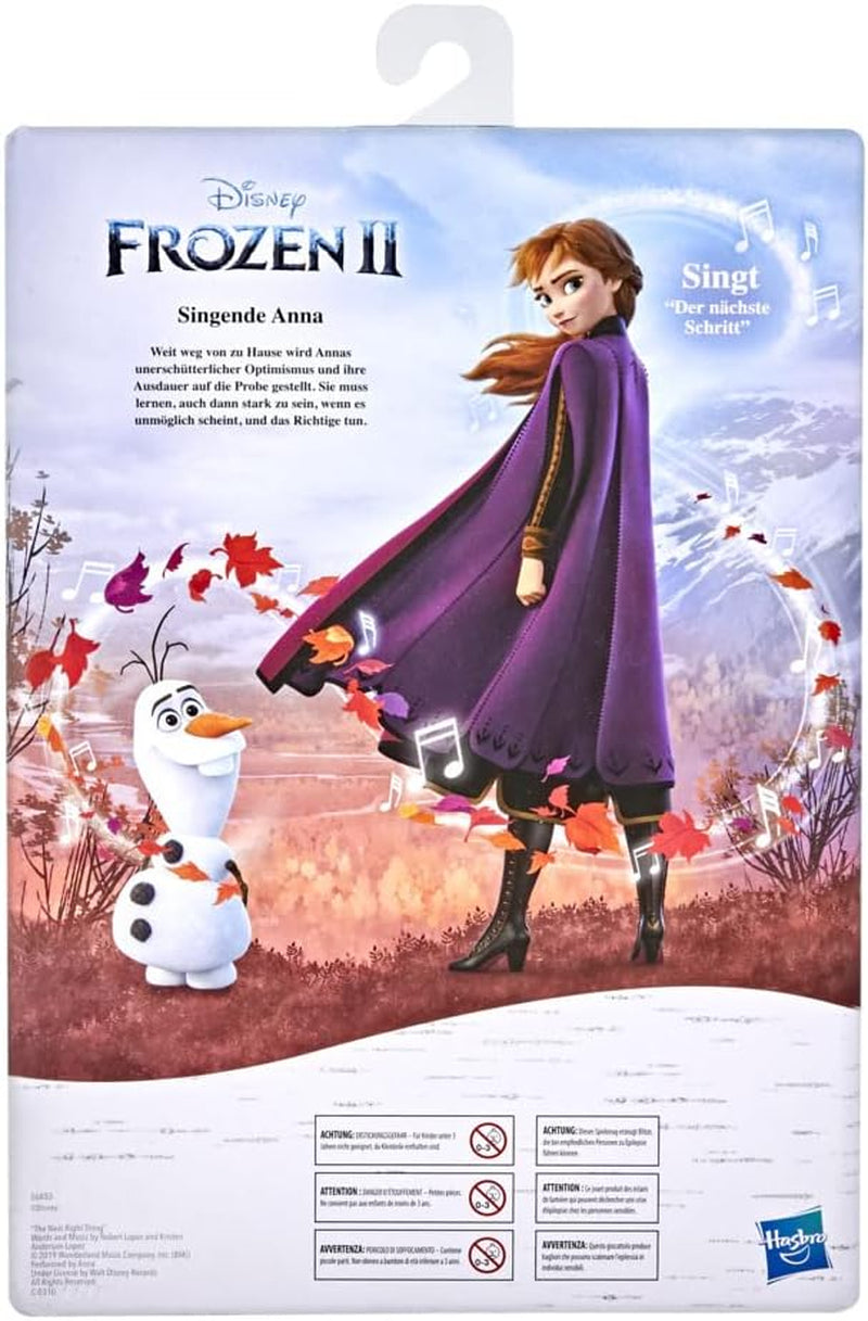 Disney Frozen 2 Frozen Anna Śpiewająca lalka muzyczna w fioletowej sukience Zabawka dla dzieci od 3 lat 57237830 Wielokolorowy