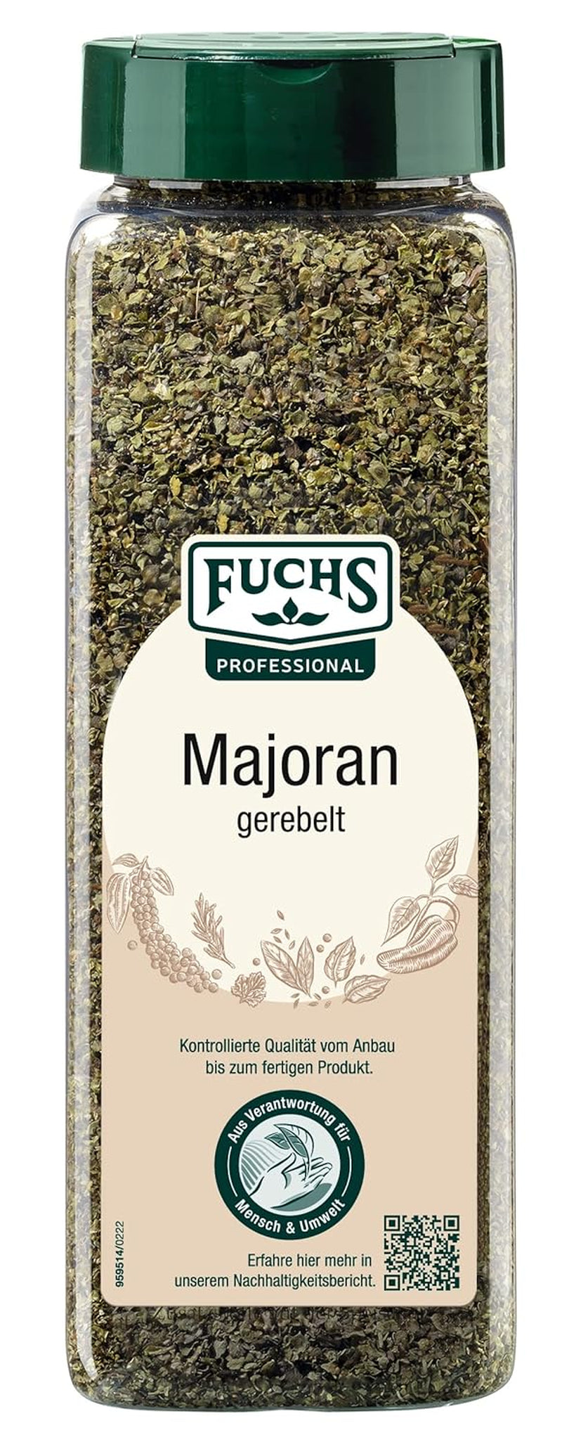 - Majeranek gerebelt | Mit praktischem Streuaufsatz | Zum Verfeinern von Bohnen- und Linseneintöpfen | 80 g dużego Streuera