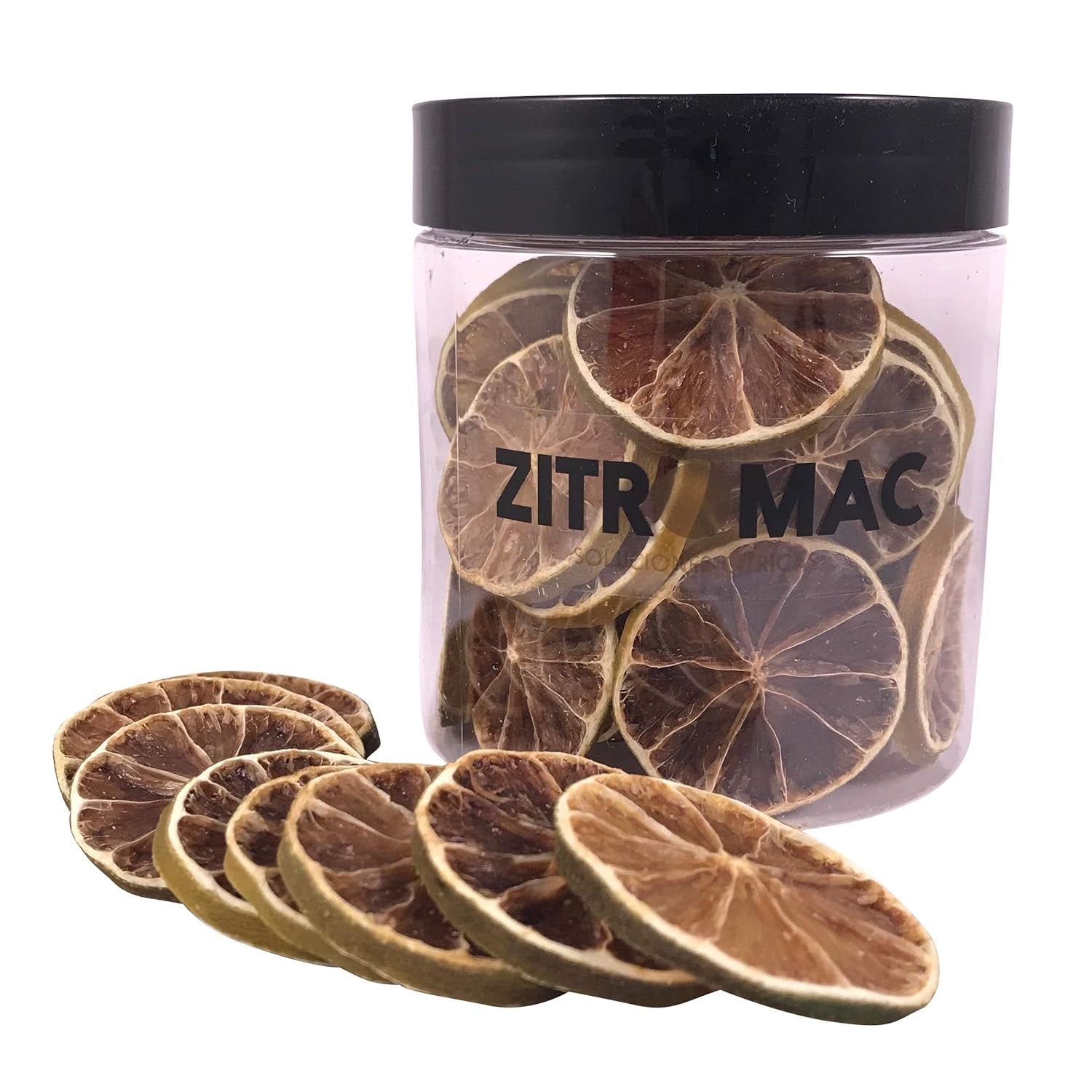 90g suszonych plasterków cytryny | suszone owoce do dekoracji koktajli | suszona cytryna jako dekoracja na Święta Bożego Narodzenia, do wypieków, napojów, ginu, grzanego wina, herbaty | cytryny 100% naturalnej jakości bez cukru Naty Shop Produkty Suszone 45,0 gram