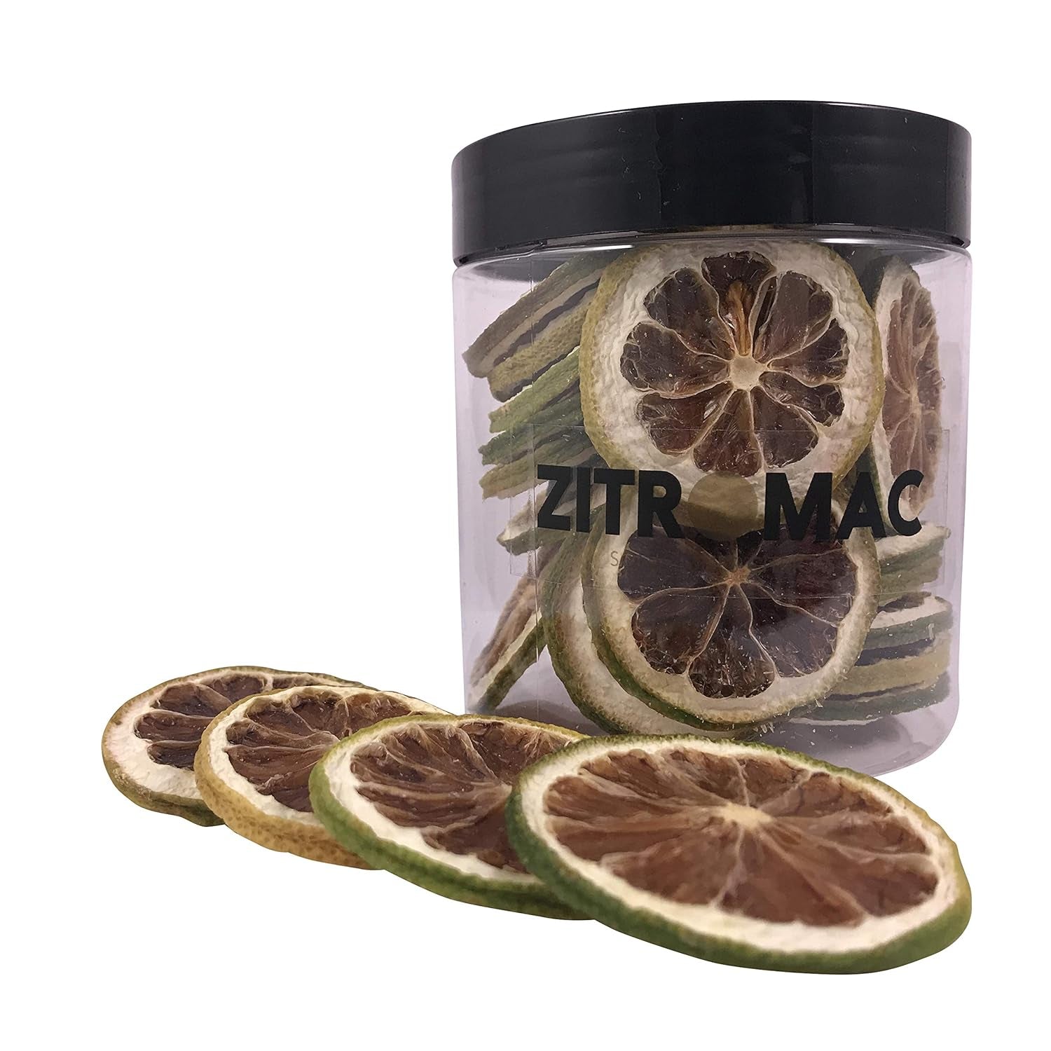 90g Limonka suszona do koktajli. Owoce suszone bez cukru do koktajli, dekoracji, grzanego wina, świąt Bożego Narodzenia, napojów, herbaty 100% naturalne suszone plasterki limonki Naty Shop Produkty suszone 45,0 gramów