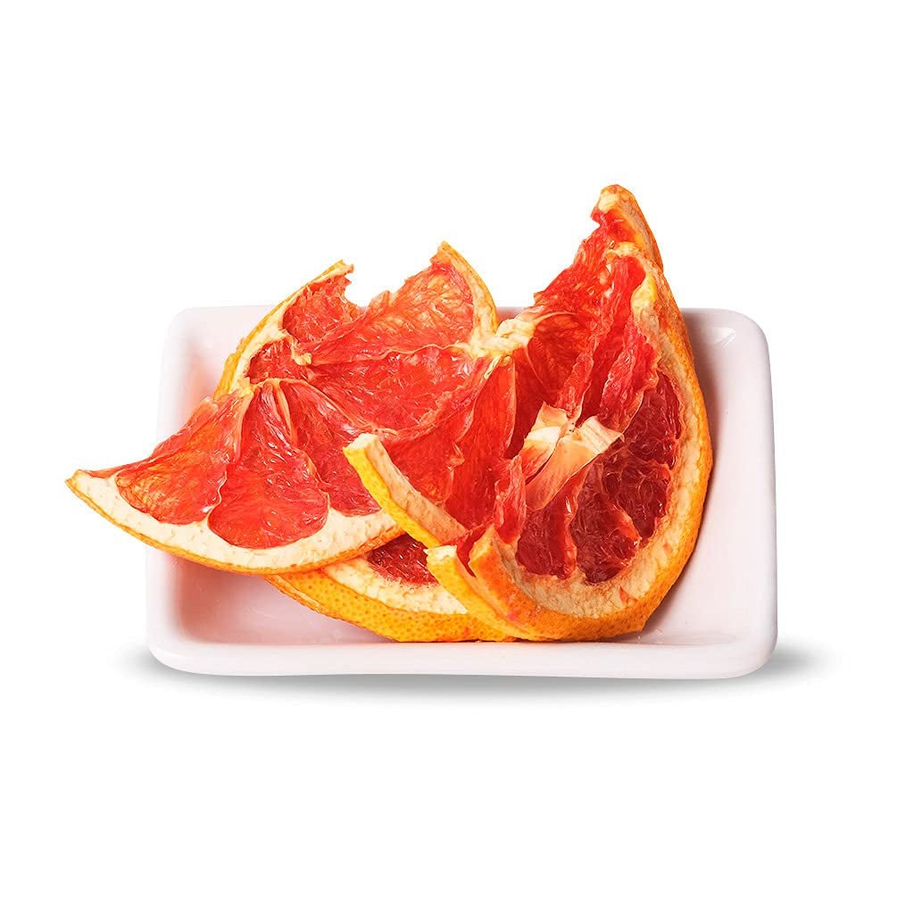 90gr Suszony Grejpfrut do koktajli - Suszony owoc bez cukru do koktajli, dekoracji, wyrobów cukierniczych, Świąt Bożego Narodzenia, napojów - 100% Naturalny Suszony plasterek bez dodatków Produkty suszone Naty Shop