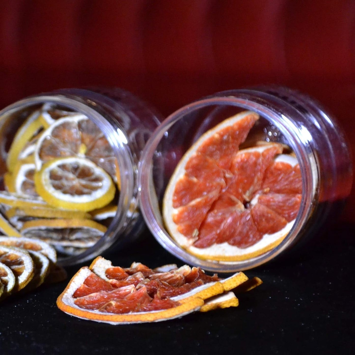 90gr Suszony Grejpfrut do koktajli - Suszony owoc bez cukru do koktajli, dekoracji, wyrobów cukierniczych, Świąt Bożego Narodzenia, napojów - 100% Naturalny Suszony plasterek bez dodatków Produkty suszone Naty Shop