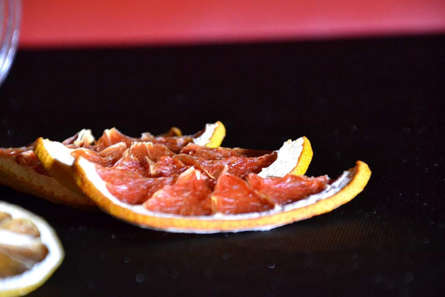 90gr Suszony Grejpfrut do koktajli - Suszony owoc bez cukru do koktajli, dekoracji, wyrobów cukierniczych, Świąt Bożego Narodzenia, napojów - 100% Naturalny Suszony plasterek bez dodatków Produkty suszone Naty Shop