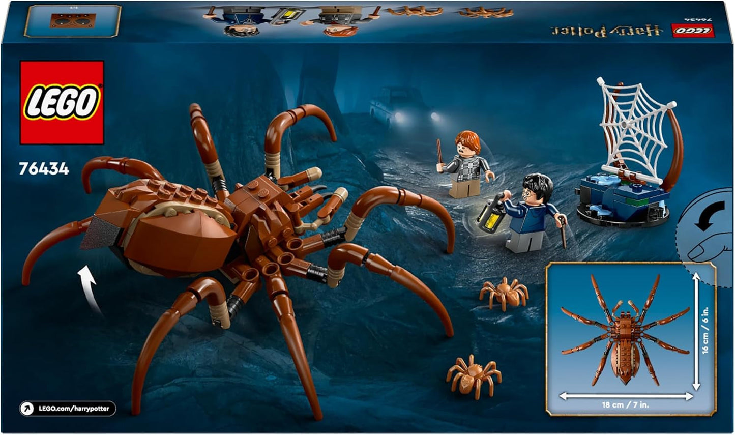 LEGO Harry Potter Aragog w Zakazanym Lesie, zestaw Spider Fantasy, mityczne stworzenie, 2 minifigurki, magiczny prezent dla chłopców, dziewcząt i fanów w wieku od 7 lat 76434 Zestawy do budowania Besuche den LEGO-Store