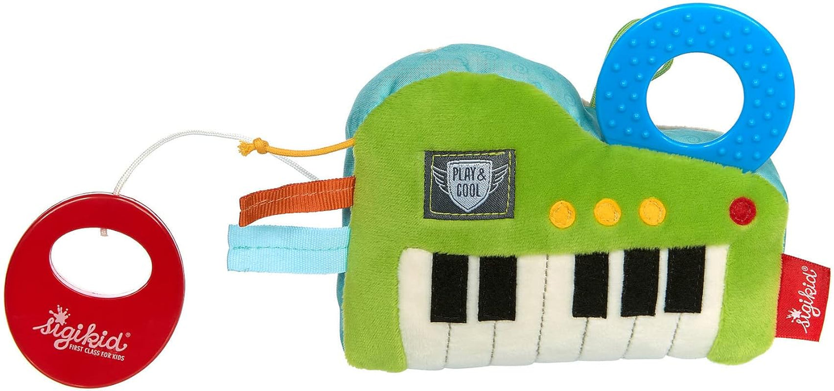 SIGIKID 42659 Music Box Klawiatura dla Elise Play & Cool dla dziewczynek i chłopców Zabawka dla niemowląt polecana od urodzenia Zielony / niebieski Zabawki Bebe Naty Sklep Zielony / niebieski