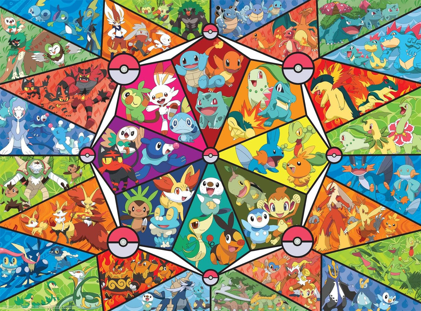 Buffalo Games - Pokemon - Witraż starter - układanka 1000 elementów Puzzle Naty Shop Domyślny tytuł