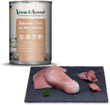 Venandi - Mokra karma dla kotów Premium - wieprzowina jako pojedyncze białko, 6 x 400 g (opakowanie 6 szt.), bez zbóż, z dodatkiem mięsa