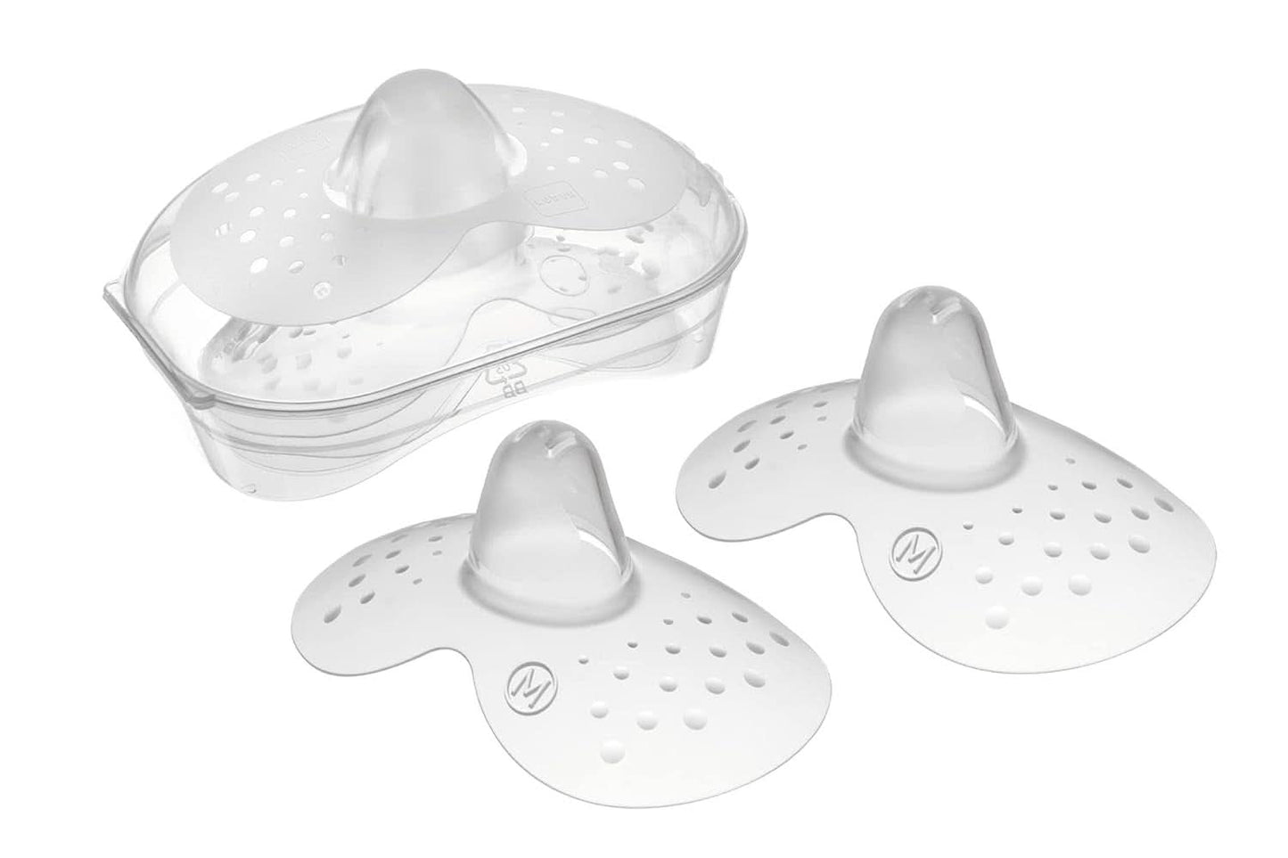 MAMA | Nakładki na piersi - Zestaw 2 silikonowych wkładek laktacyjnych (rozmiar L, 23 mm) Akcesoria Żywność i karmienie piersią Bebe Naty Shop 2 sztuki (1 opakowanie)