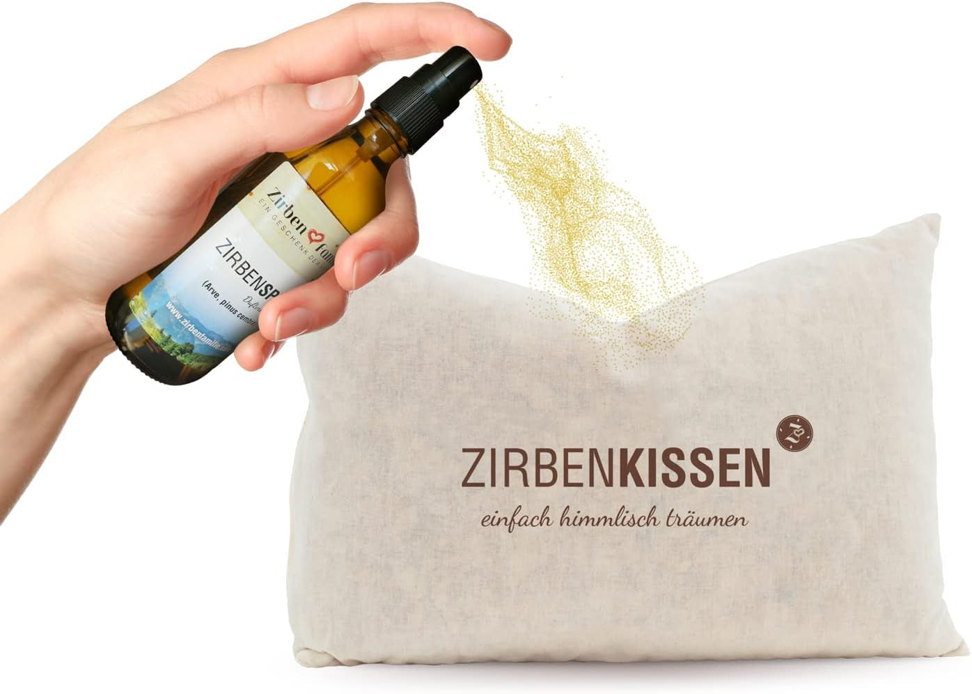 Rodzina szwajcarskiej sosny kamiennej Poduszka ze szwajcarskiej sosny kamiennej Simply Heavenly Dreaming 30X20 cm, drewno, naturalne, 1 sztuka (1 opakowanie) Poduszki standardowe Naty Shop