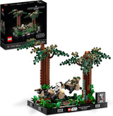 LEGO 75353 Star Wars Pościg na Endorze — zestaw dioramy, Powrót Jedi z Lukiem Skywalkerem, księżniczką Leią, żołnierzem zwiadowczym i ścigaczami, zestawy do budowania z okazji 40. rocznicy urodzin dostępne tylko w sklepie LEGO