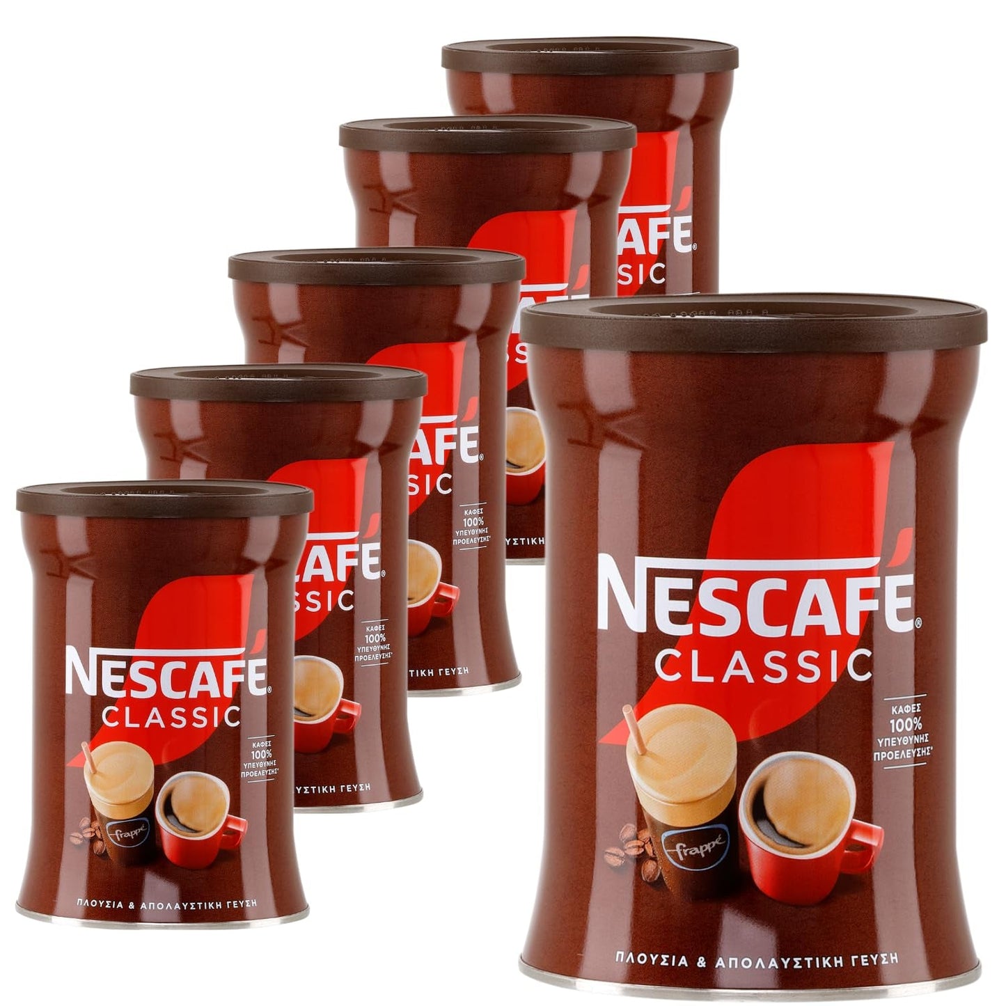 Nescafé Classic Frappe 6 x 200g | Kawa grecka | Proszek Instant Frappe | Nestle | + 20 ml oliwy z oliwek Jassas
