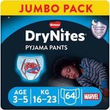 HUGGIES Drynites pieluszki nocne dla chłopców 4-7 lat (17-30 kg), 30 szt. Naty Shop 64 szt. 64 szt.
