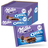 Batony Milka & OREO – Alpejska czekolada mleczna z chrupiącymi kawałkami ciastek OREO w mlecznej śmietanie – 13 x 185g