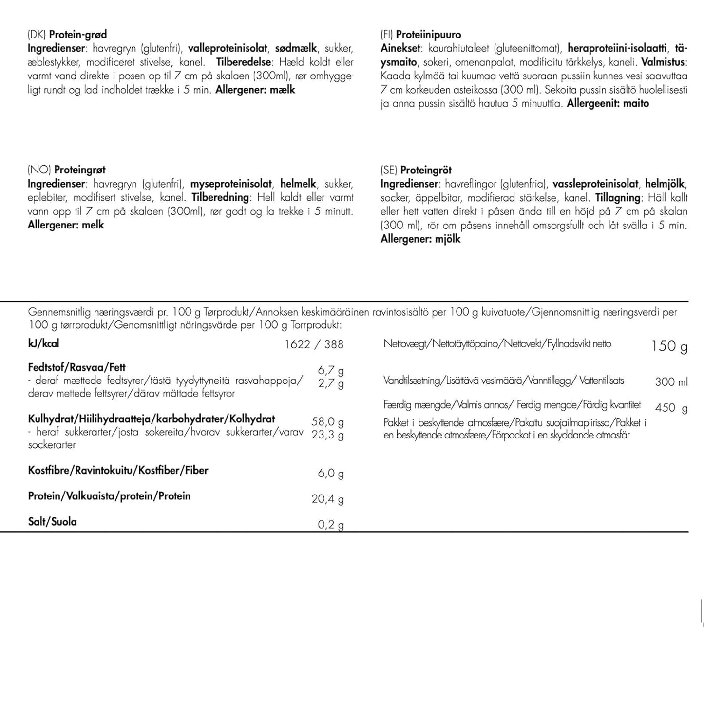 Trek'n Eat Protein Owsianka – wysokobiałkowe śniadanie na świeżym powietrzu | Stół liofilizowany na kemping, wędrówki i wyprawy | Sycące, szybkie w przygotowaniu, idealne w podróży