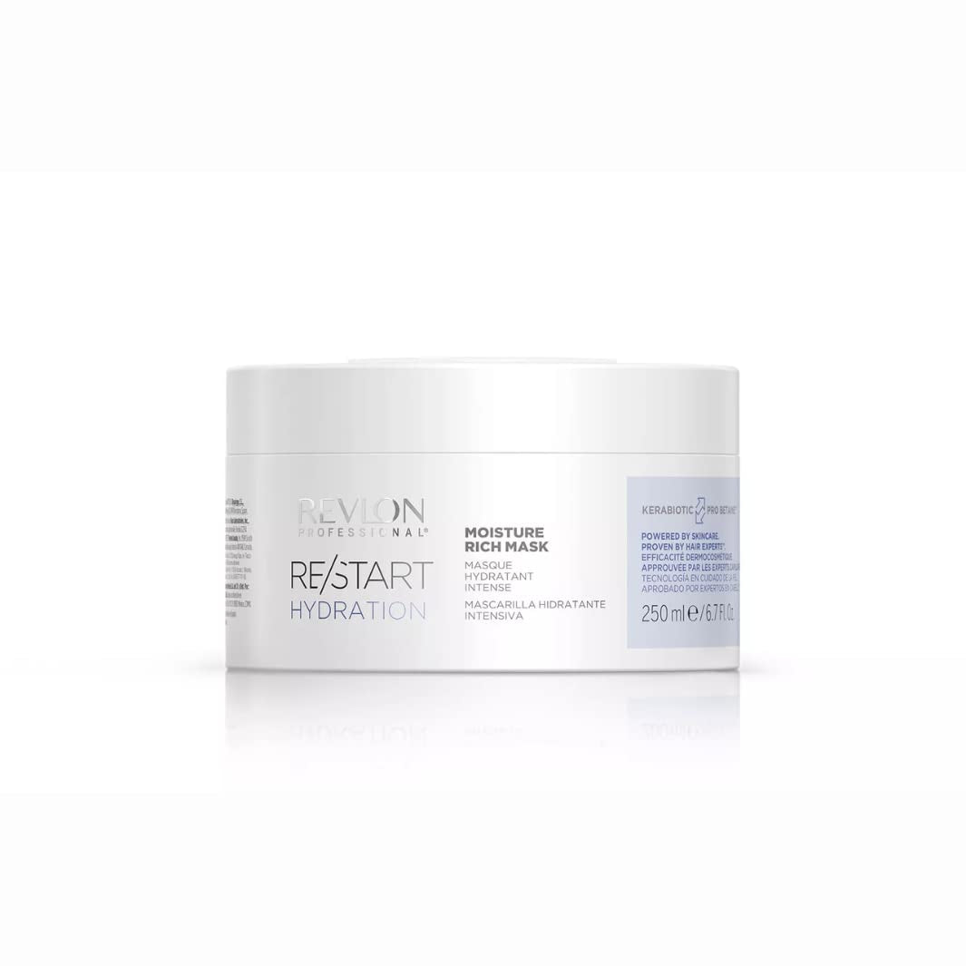 RE/START Hydration Moisture Rich Mask 250ml Nawilżająca maska do włosów do włosów suchych Długotrwała bogata maska pielęgnacyjna Regenerująca maska zapobiegająca puszeniu się włosów Naty Shop Hair Mask Domyślny tytuł