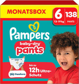Spodnie Pampers Baby-Dry Größe 5, 160 Stück, 11kg-17kg, 360° auslaufsichere Nadają się na dzień i na noc