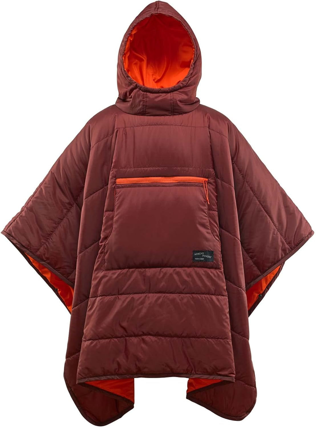 Therm-A-Rest Uniseks Honcho Poncho Nadający się do noszenia koc z kapturem Nadający się do noszenia koc z kapturem Łóżka i koce Therm-a-Rest Czerwony/wycieczka, jednolity kolor (Getaway Solids) Jeden rozmiar