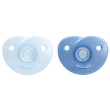 Philips AVENT Soothie - smoczek bez BPA dla dzieci w wieku 0-6 miesięcy, niebieski/jasnoniebieski (model SCF099/21)