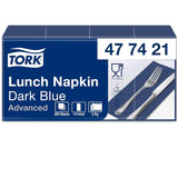 Tork Linstyle 509542 Czarne serwetki koktajlowe, składane w 1/4, 1 warstwa, 23,8 x 23,8 cm, 1 x 100 serwetek