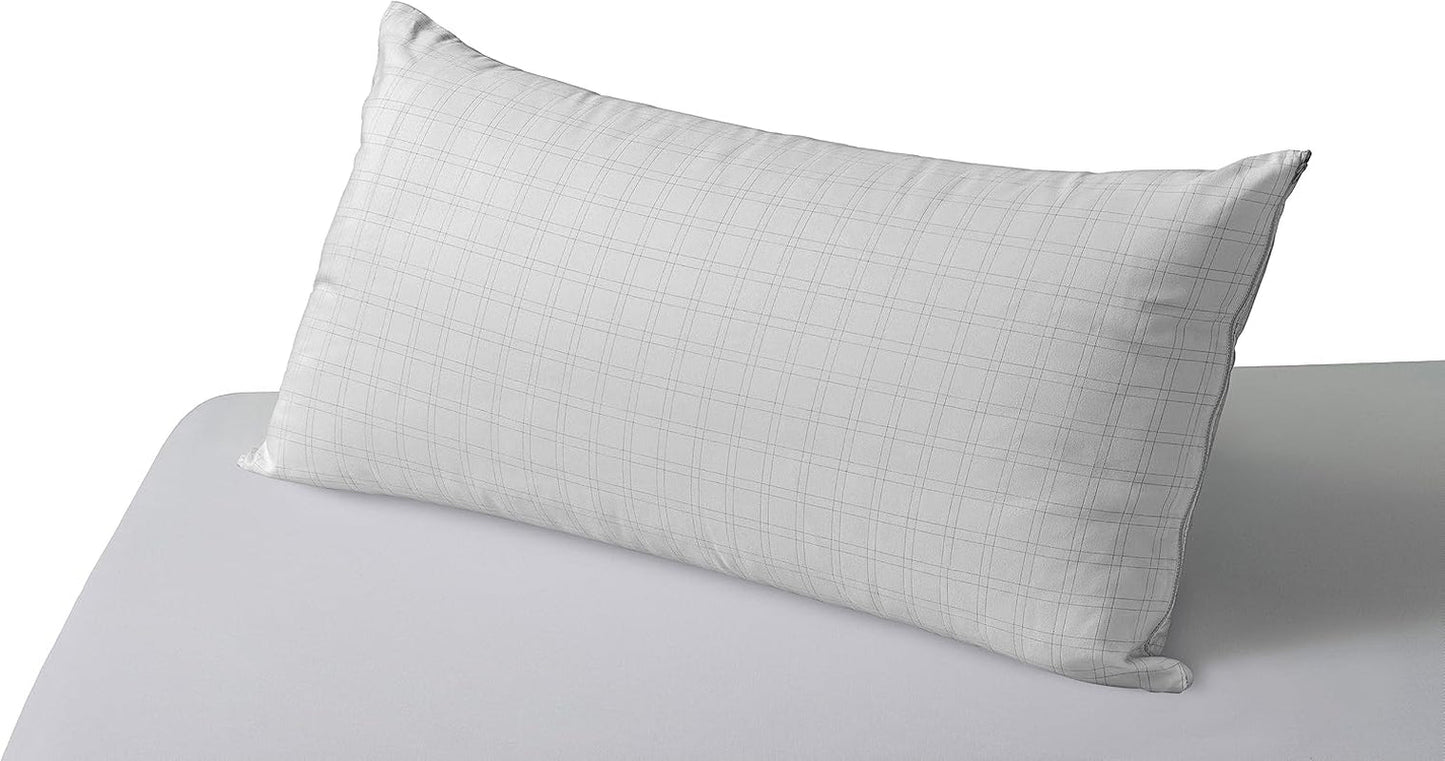 Savel, poduszka antystresowa z podwójnym pokrowcem, średnia twardość, 105 x 40 cm Naty Shop standardowe poduszki Białe 70