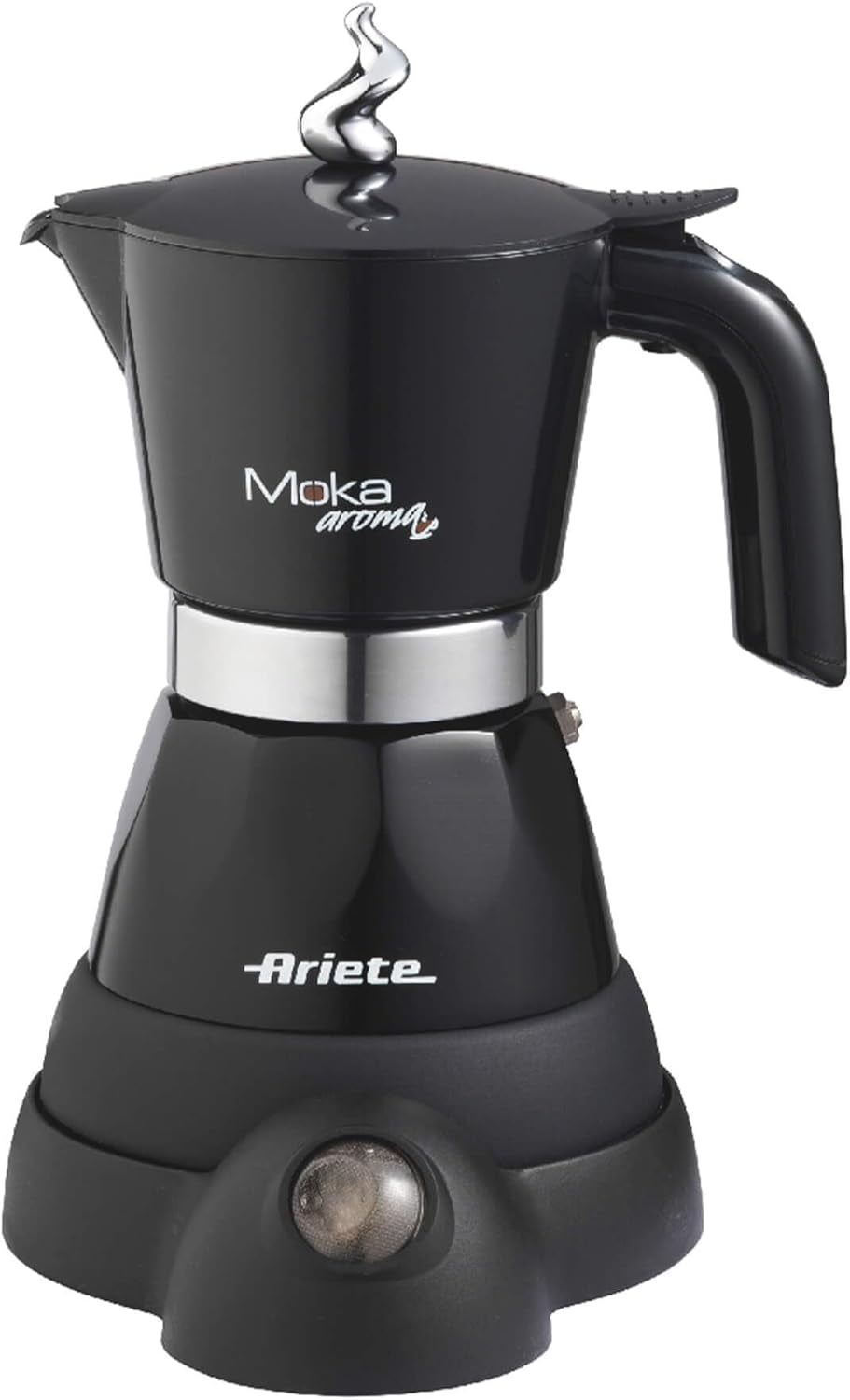 Ariete 1358 Moka Aroma, Ekspres elektryczny, 480 W, 2/4 filiżanek espresso, Czarny