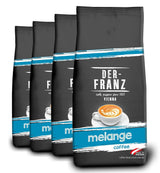 Kawa Der-Franz Melange, moc 3/5, 100% Arabica, całe ziarna kawy, 4 x 1000 g
