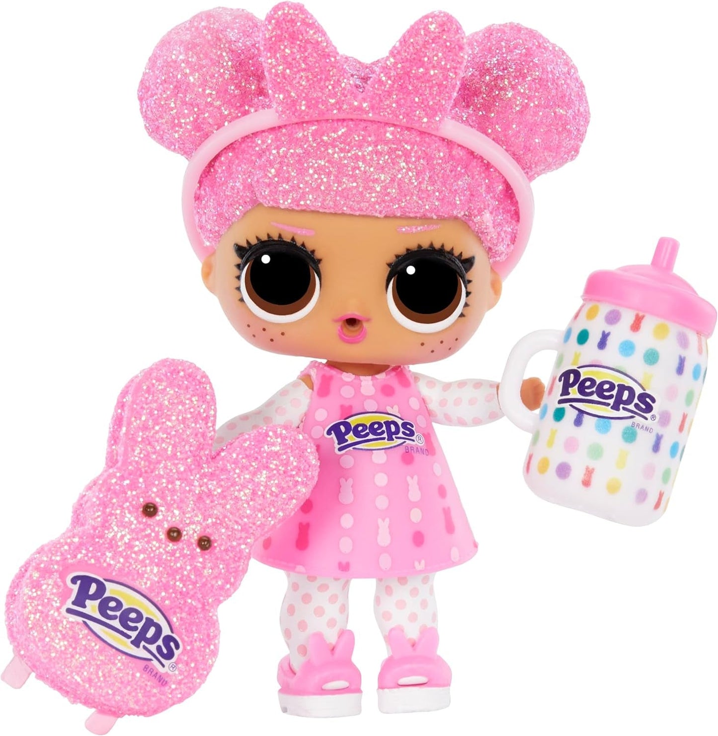 KUPA ŚMIECHU. Niespodzianka! Loves Mini Sweets Peeps - Cute Bunny - Limitierte Auflage mit Frühlingsthema - Sammlerpuppe mit 7 Überraschungen - Für Mädchen, Jungen und Sammler ab 4 Jahren