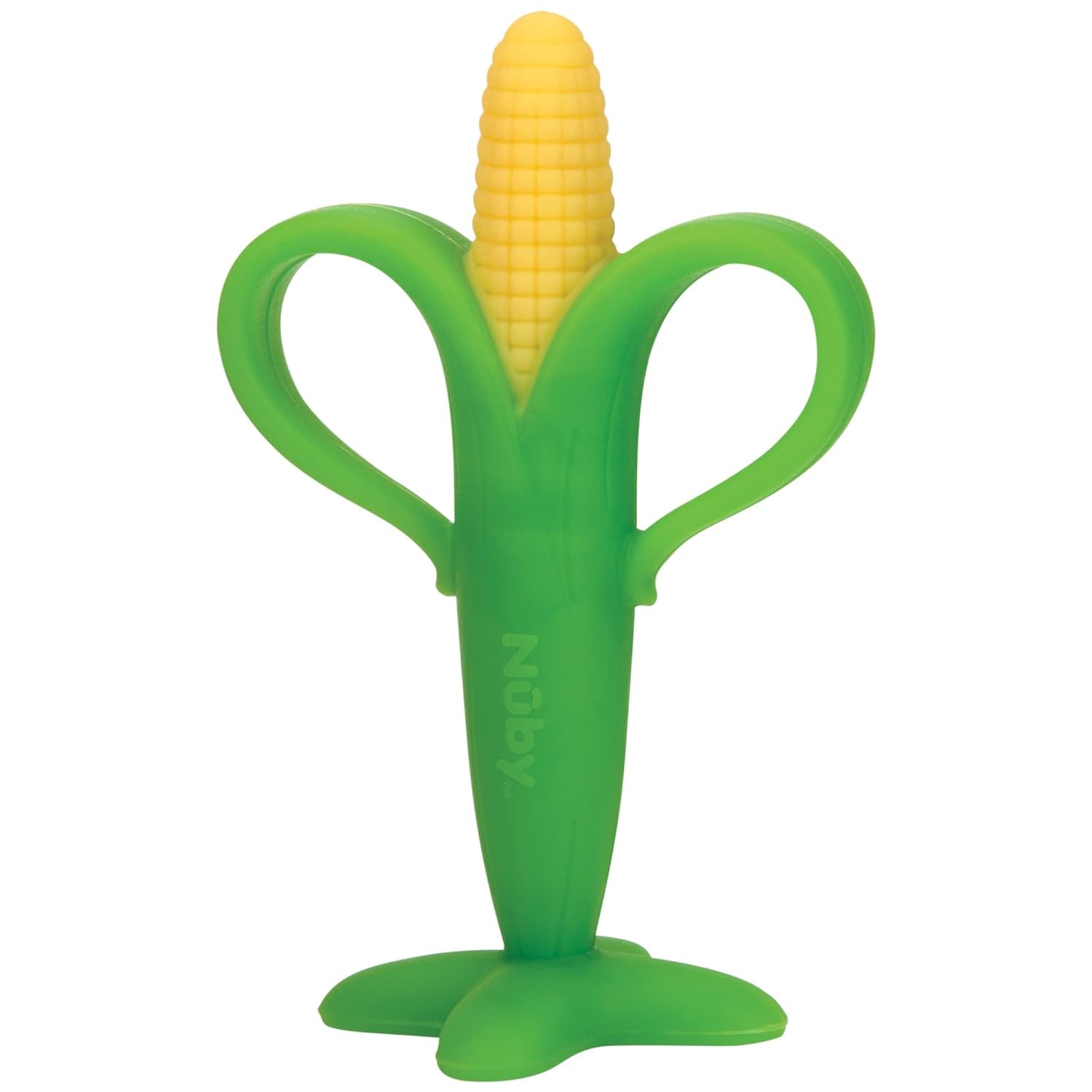 Nuby - Kolba kukurydzy na ząbkowanie - 3M+, wielokolorowa