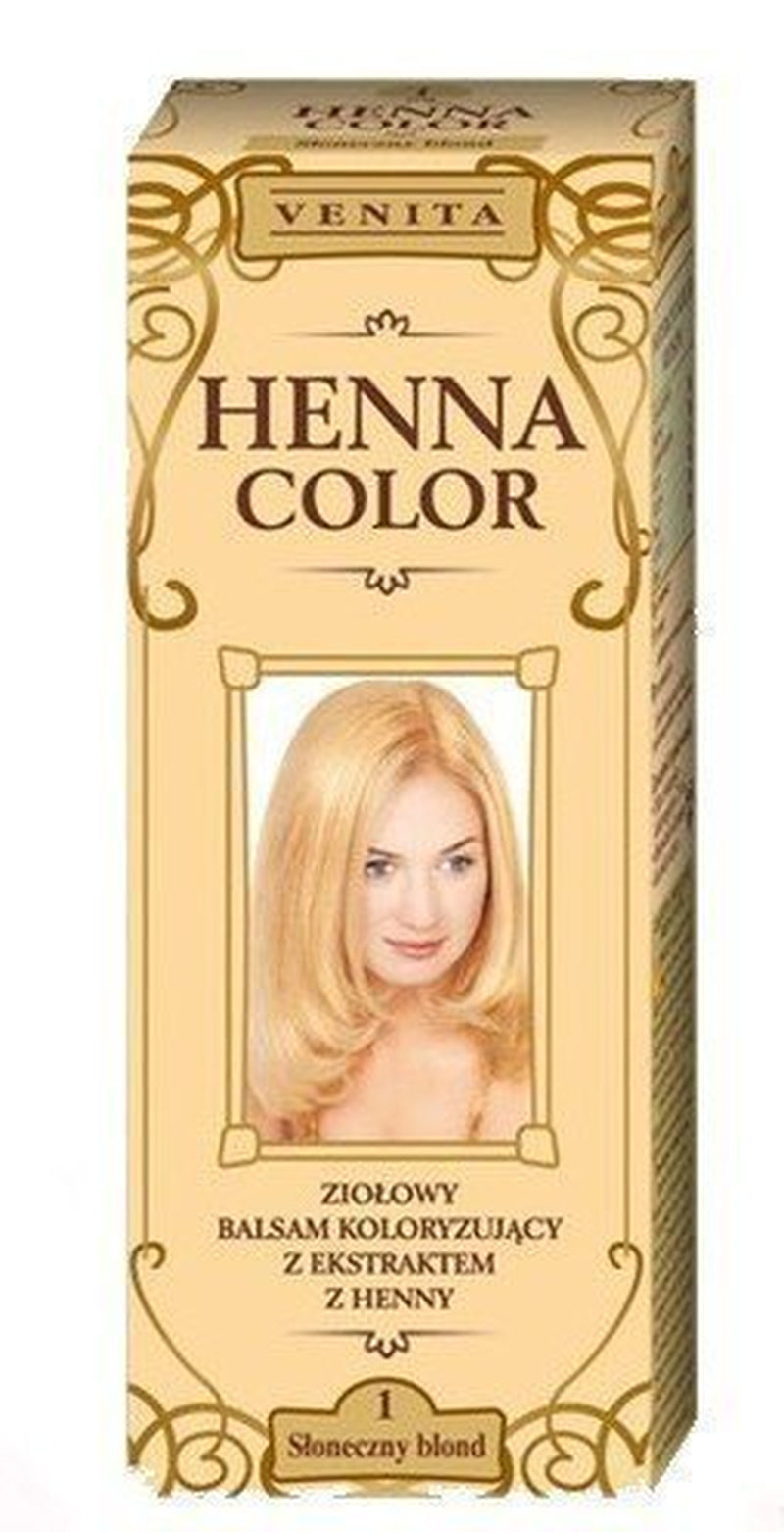 Henna Color 111 Naturalna odżywka do włosów blond Koloryzacja włosów Naturalna koloryzacja włosów Efekt Henna Eco Farba do włosów Naty Shop Jasny blond 75 ml (1 opakowanie)