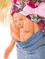 Simba 105734000 - Steffi Love Welcome Baby, Lalka w ciąży, Z dzieckiem w brzuchu, Akcesoria, Lalka do ubierania, 29Cm, Dla dzieci od 3 lat. Lalki Naty Shop
