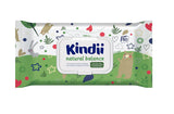 Kindii Natural Balance chusteczki nawilżane dla niemowląt – (1 x 60 szt.) Chusteczki nawilżane dla niemowląt i dzieci – Ochronne, Aloe Vera, Delikatny zapach – 60 szt.