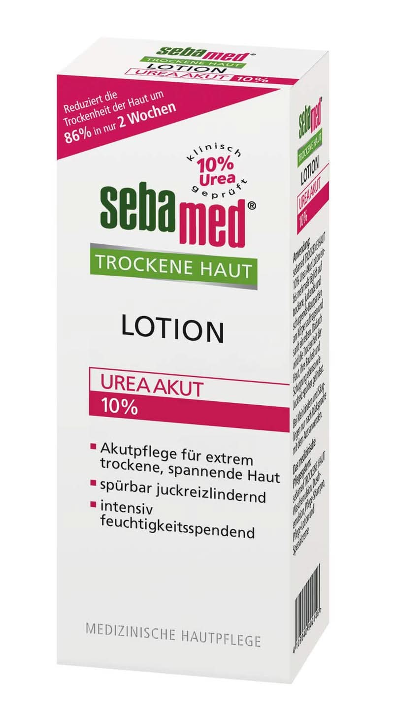 Sebamed Mocznik Akut widocznie łagodzi uczucie napięcia, szorstkości i swędzenia, 200 ml Prysznic i kąpiel Naty Shop