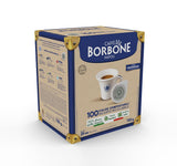 Caffè Borbone Kompostierbare Kaffeepads, Gold-Kaffeemischung - 100 podkładek - Kompatybilne z papierowymi podkładkami ESE System 44 mm