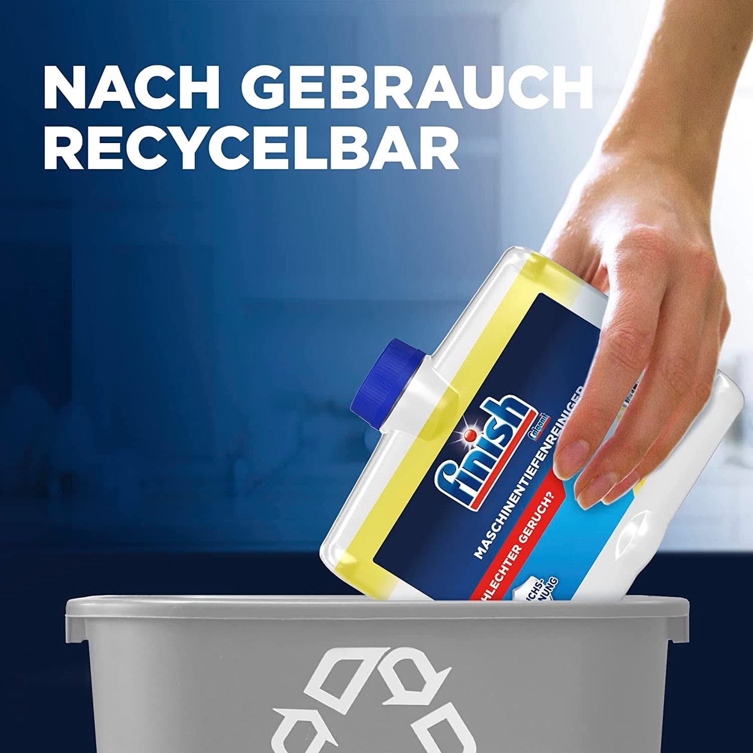Finish Deep Machine Cleaner Citrus - płynny środek do czyszczenia maszyn przeciw osadom z kamienia i tłuszczu, zapewniający czystą zmywarkę - opakowanie ekonomiczne Naty Shop