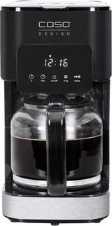 Ekspres CASO Coffee Taste and Style z filtrem stałym, 1,5 l, optymalna temperatura parzenia 92-96°C, system zapobiegający kapaniu, zoptymalizowana głowica zaparzająca, stal nierdzewna, 12 filiżanek