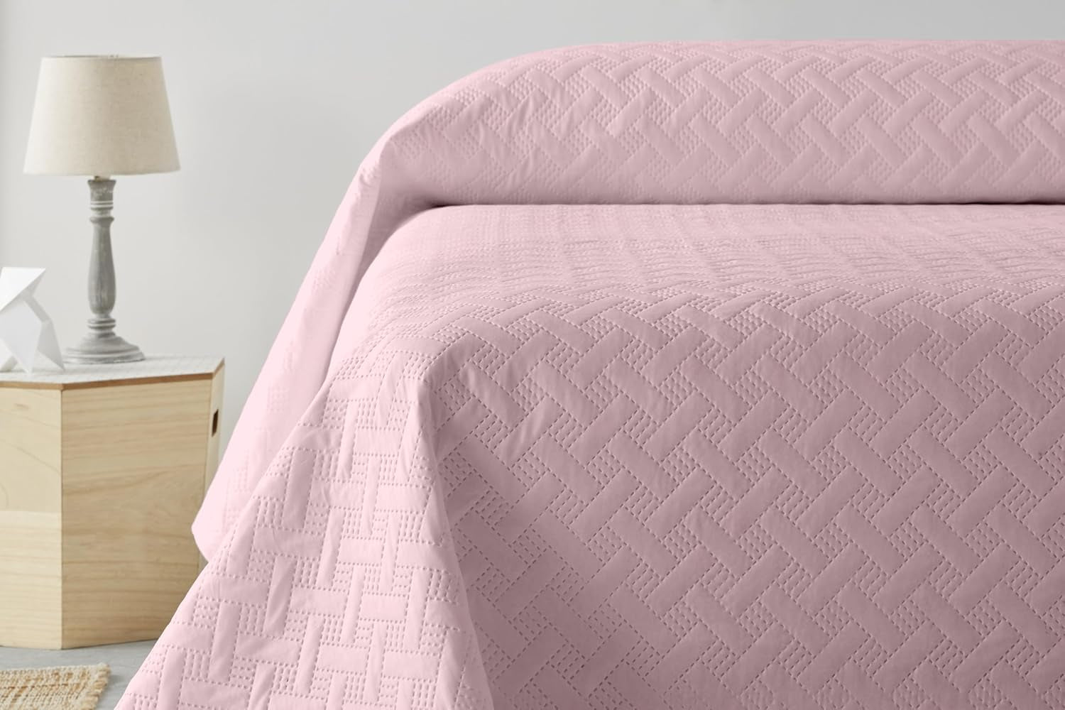 LISO - Narzuta na 105 cm - Narzuta na łóżko Bouti - Wiosna i lato - 200X260 cm - Różowy Łóżka i koce Besuche den Degrees home-Store