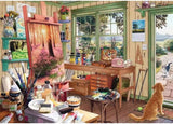 Ravensburger Puzzle 1000 elementów - Moje schronienie: magazyn artysty Puzzle Naty Shop