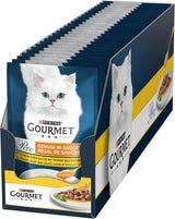Gourmet Perle Delight mokra karma dla kota w sosie z kurczakiem, opakowanie 26 szt. (26 x 85 g)