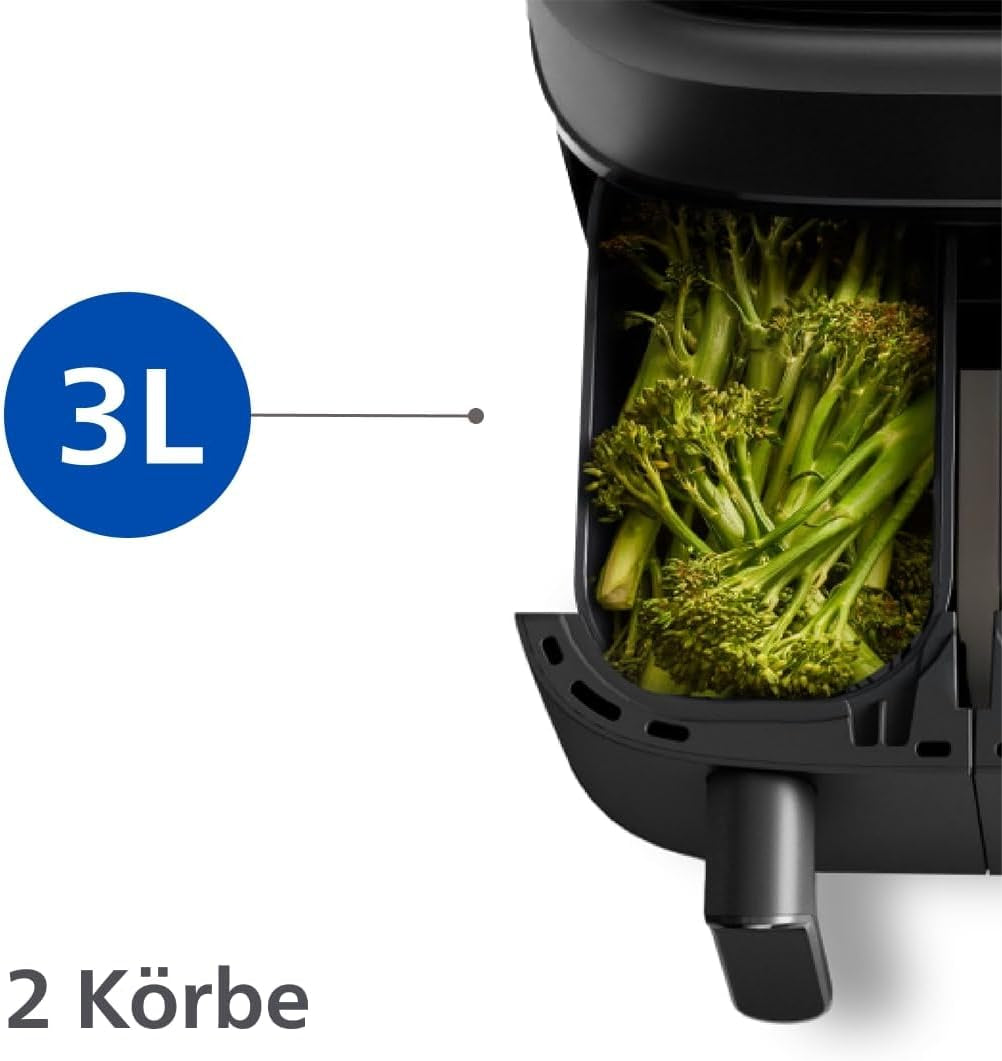 Philips Dual Basket Airfryer, seria 3000 z zestawem śniadaniowym, 9 litrów, 2 szuflady Sprzęt AGD Naty Shop