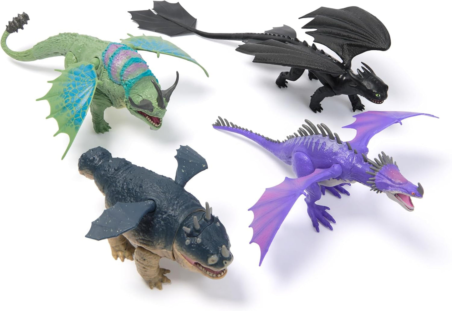 Dreamworks Jak wytresować smoka Długość 22 cm Podstawowy smok Bezzębna figurka zabawka dla dzieci w wieku 4+ Figurki Naty Shop